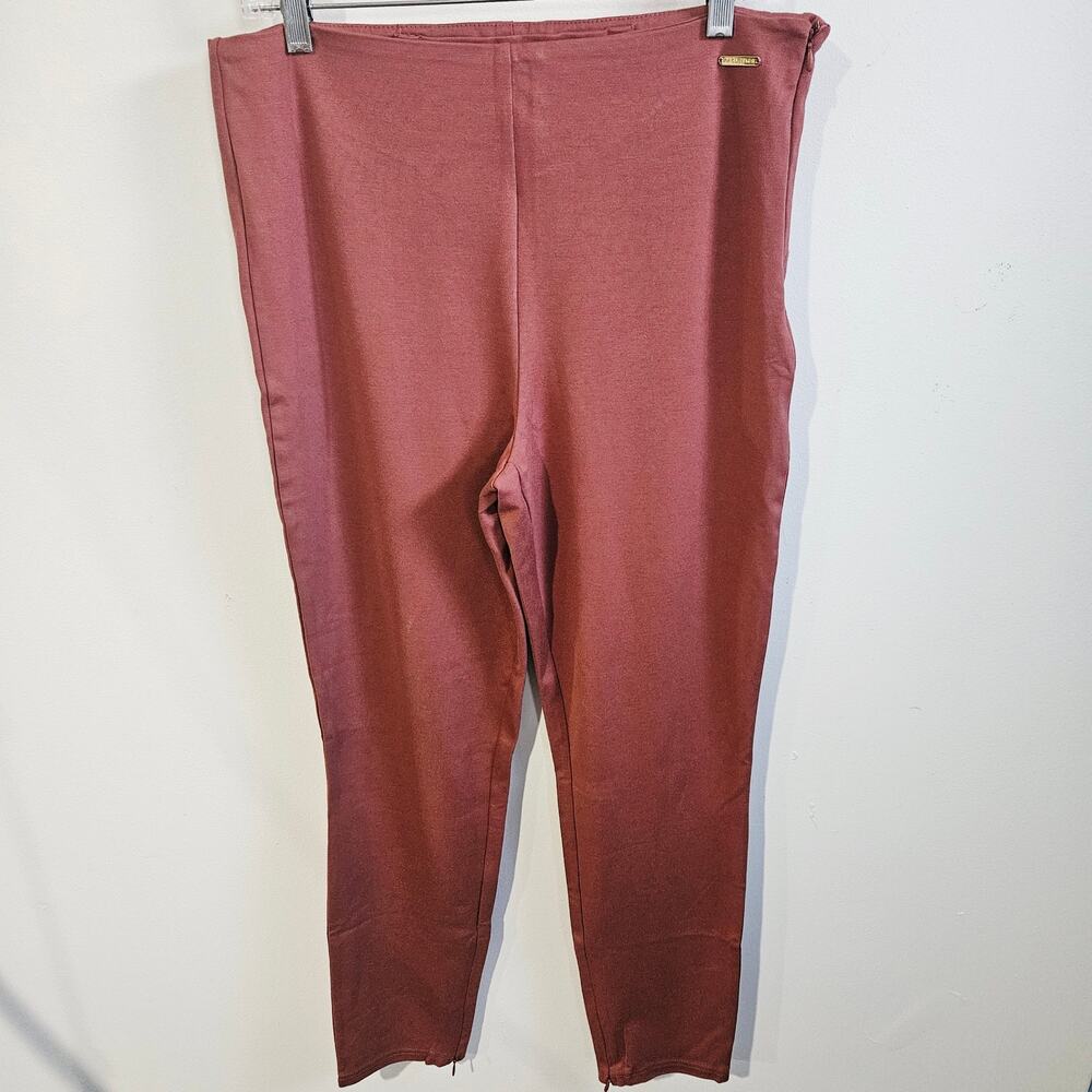 Fabletics Size XL 24/7 Skinny Pants Mahogany Brown High Rise Casual Office NWT